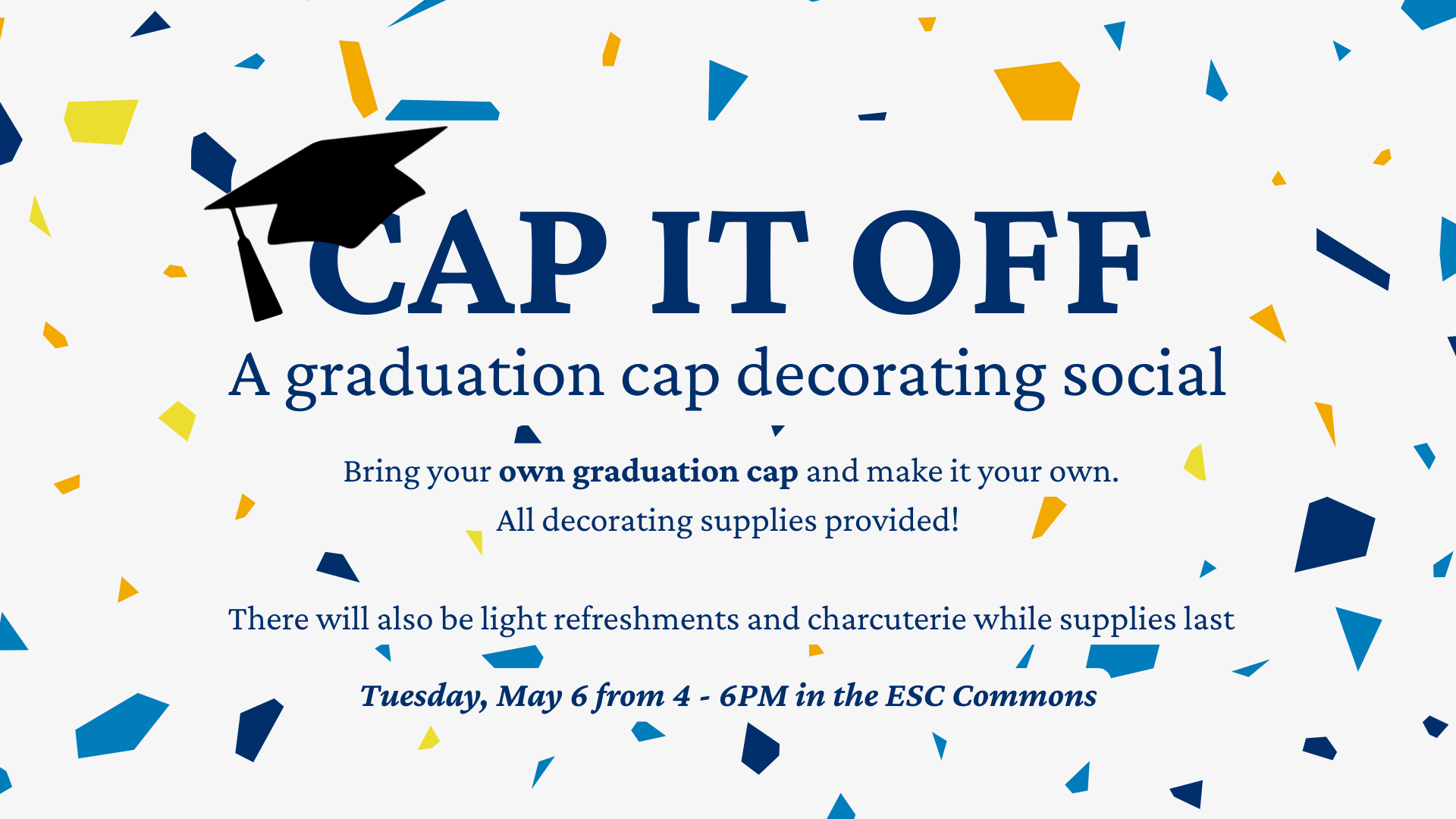 Cap It Off graduation cap decorating social digital signage