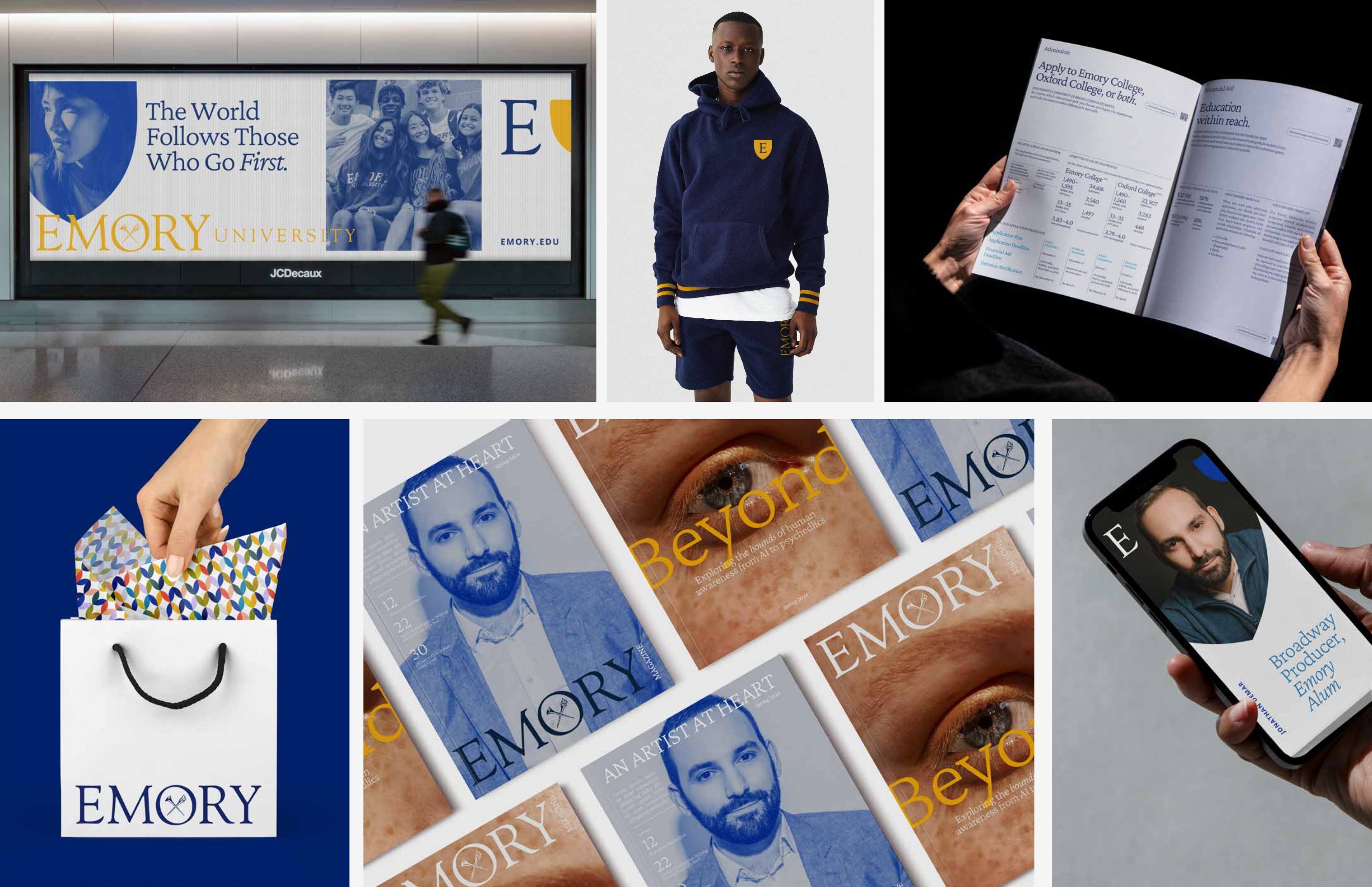 Emory Student Centers visual branding and design work