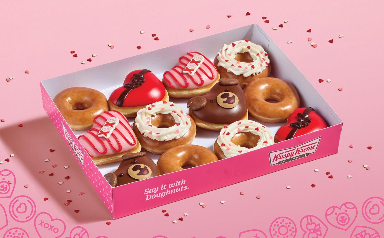 Krispy Kreme Valentine's Day doughnut collection